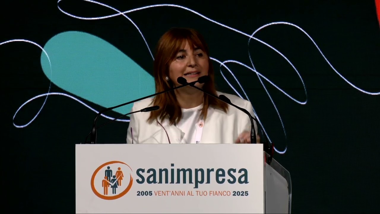 Il saluto di Pierpaola D’Alessandro per i 20 anni di Sanimpresa