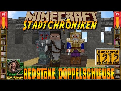 Minecraft #1212 -Stadtchroniken- Redstone Doppelschleuse [HD+Deutsch]