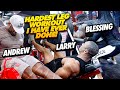 HARDEST LEG WORKOUT I HAVE EVER DONE! ft BLESSING, ANDREW AND LARRY