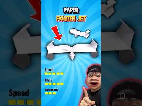 How to Make a New Fighter Jet Paper Plane. You’ve Gotta Try This #shorts #origami