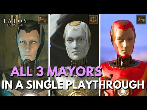 The Talos Principle 2 - All 3 Mayors Elected Guide in One Playthrough! (Rand, Hermanubis and Byron)