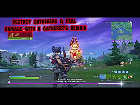 DESTROY GATHERERS & DEAL DAMAGE WITH A GATHERER'S REMAIN