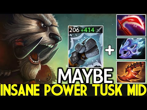 MAYBE [Tusk] Insane Power Tusk Mid with Full Physical Build Dota 2