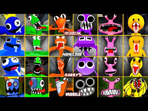ROBLOX Rainbow Friends EVOLUTION of ALL JUMPSCARES in All Games #5 (Minecraft, Garry's Mod, Mobile)