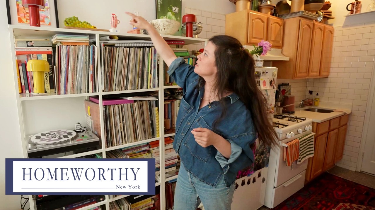 A Tiny Brooklyn Apartment Filled with Art, Baking & Personality | NYC Apartment Tour