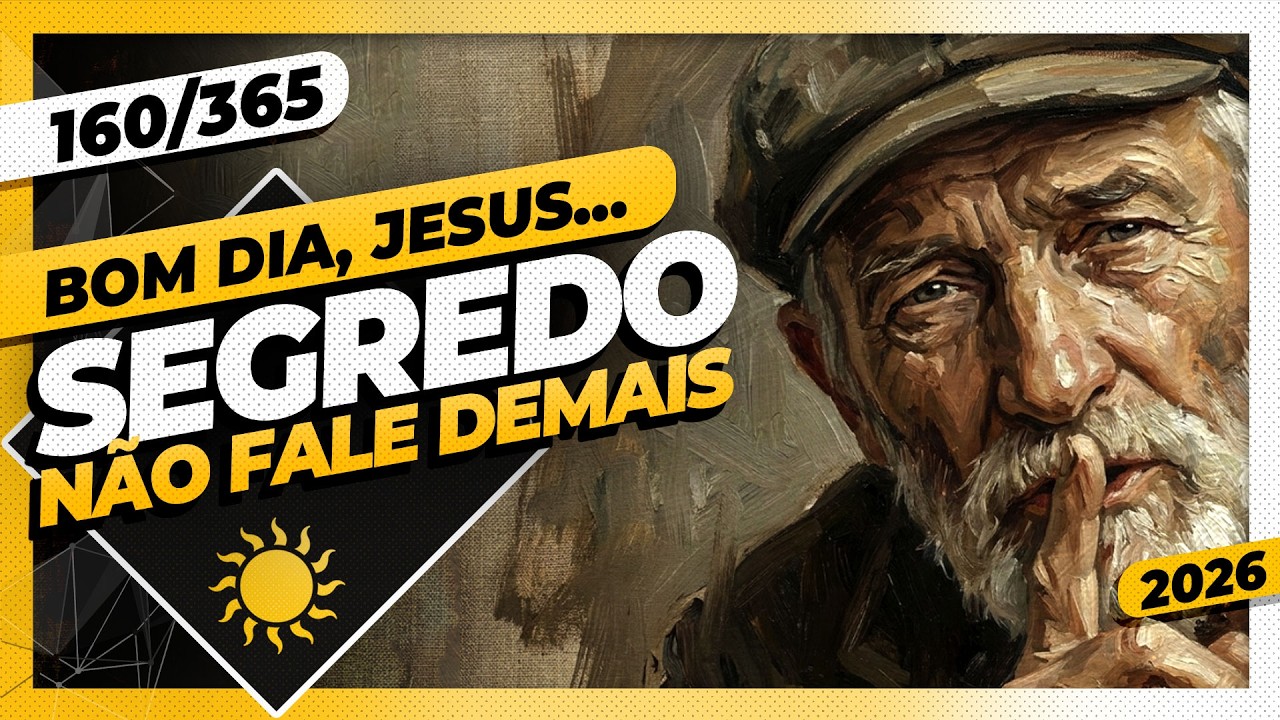 SEGREDO: NÃO FALE DEMAIS - Bom dia, Jesus! 160/365 (2026)