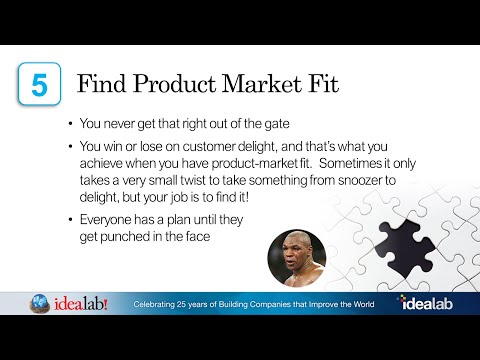 Find Product Market Fit (Bill Gross Idealab) Lesson 5