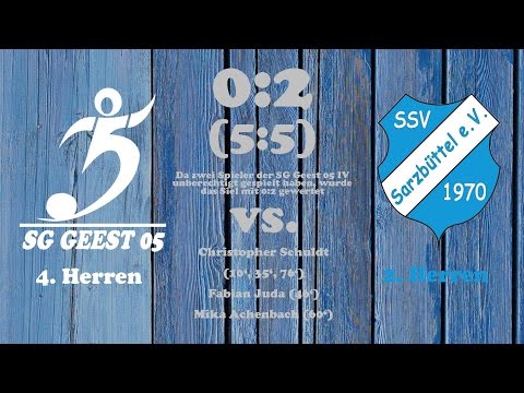 Highlights SG Geest 05 IV vs. SSV Sarzbüttel II - 13.04.2017