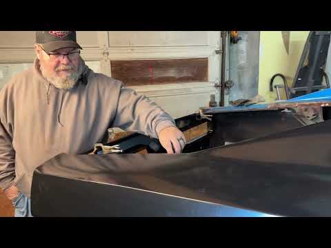 Part 8. Mocking up panels on the blue 69 Charger