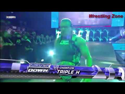 THE GREAT KHALI VS TRIPLE H 《PROKEN  Glass  arm wrestling match wwe smackdown 2008