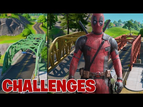 Fortnite Deadpool Week 5 Challenges | Steel Bridges, Stuffed Unicorn Locations