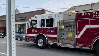 Glenwood F.D. Ladder 8 & Sea Cliff F.D. Engine 1 Responding!