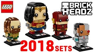YouTube thumbnail: LEGO Justice League Brickheadz 2018 sets - Official Images Revealed! NEWS 2018!