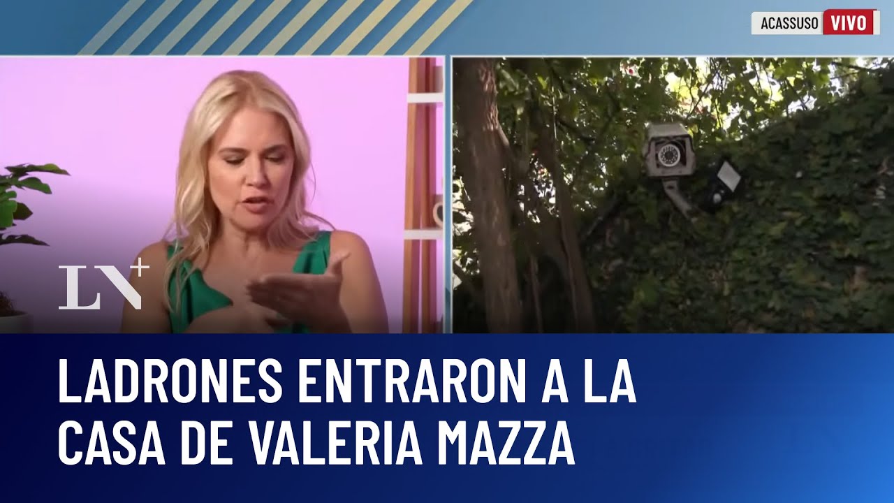 Ladrones entraron en la casa de Valeria Mazza; los delincuentes huyeron con una mochila