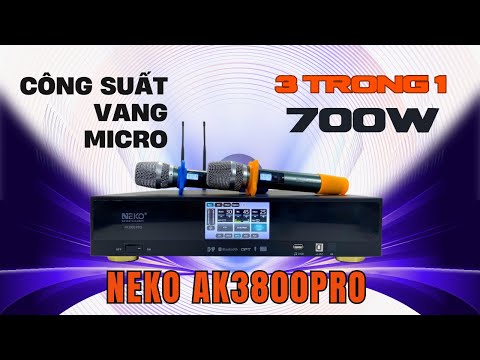 Giải pháp Karaoke toàn diện Neko AK3800Pro - Công suất 700W, tích hợp vang số, micro