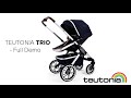 миниатюра 0 Видео о товаре Коляска 2 в 1 Teutonia Trio шасси Alu, Black Melange (Черный меланж)