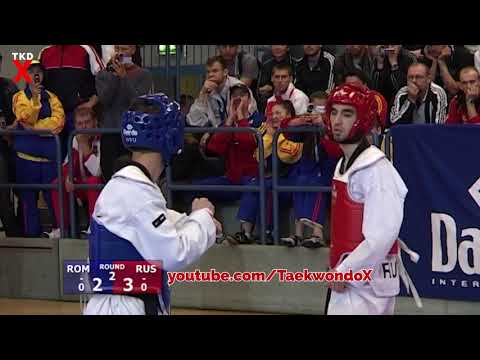 Taekwondo Euros 2006 Male Fin Weight Semi Final - Marius Nita (ROM) Seifula Magomedov (RUS)