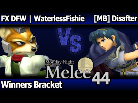MNM 44 Melee - FX DFW | WaterlessFishie (Fox) vs [MB] Disafter (Marth, Fox) - Winners Bracket