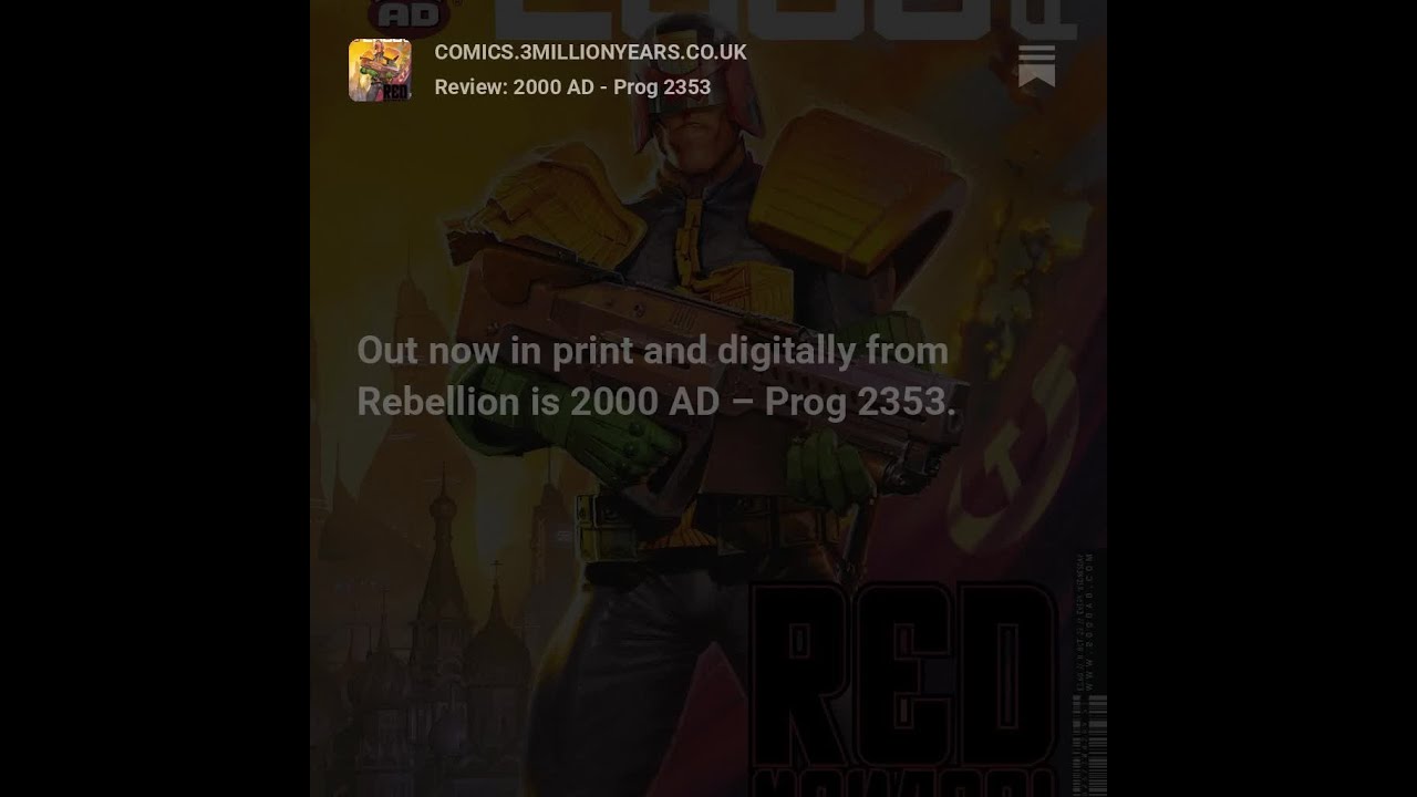 Review: 2000 AD - Prog 2353