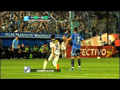 Gol de Olego. Temperley 2 - All Boys 1. Fecha 20. Primera B Nacional 2014. FPT