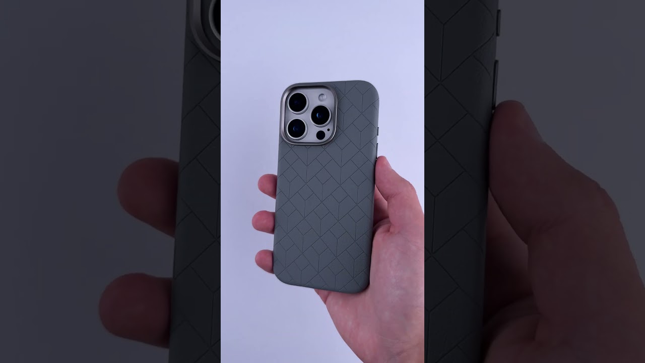 Кожаный чехол Carved with MagSafe для Apple iPhone 16 (6.1")