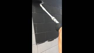 Painting your brick wall with roller doesn