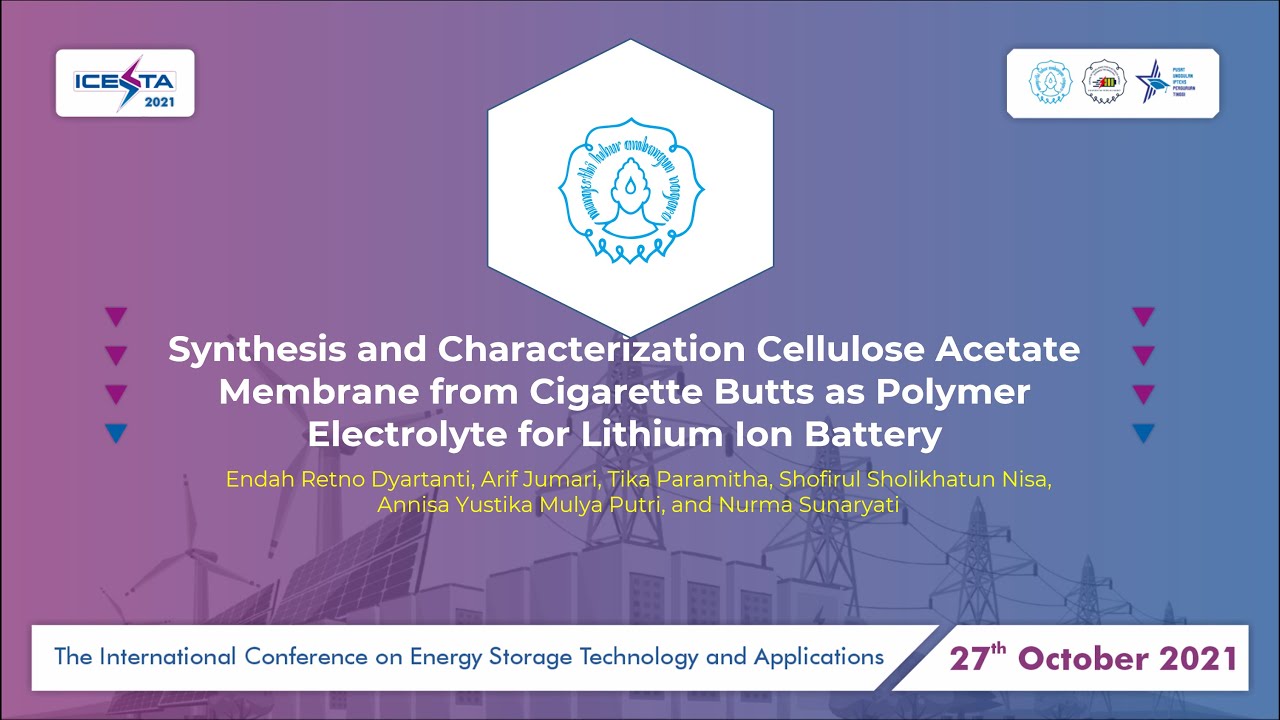 1B_5_Synthesis and Characterization Cellulose Acetate   Membrane from Cigarette Butts as Polymer