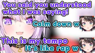 Subaru Gets Confused by Okayu’s Normal Tsugaru Dialect Tempo w【Hololive Clip】