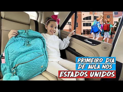 MY FIRST DAY OF SCHOOL IN THE UNITED STATES - Valentina UniGirl