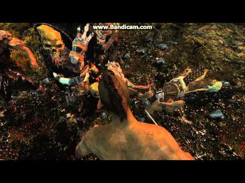 Skyrim: Killing bandits with my bare hands