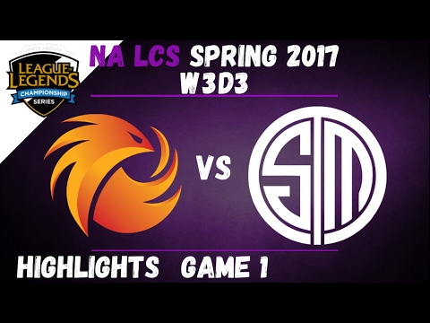 P1 vs TSM Highlights Game 1 NA LCS 2017 Spring W3D3 Phoenix1 vs Team SoloMid