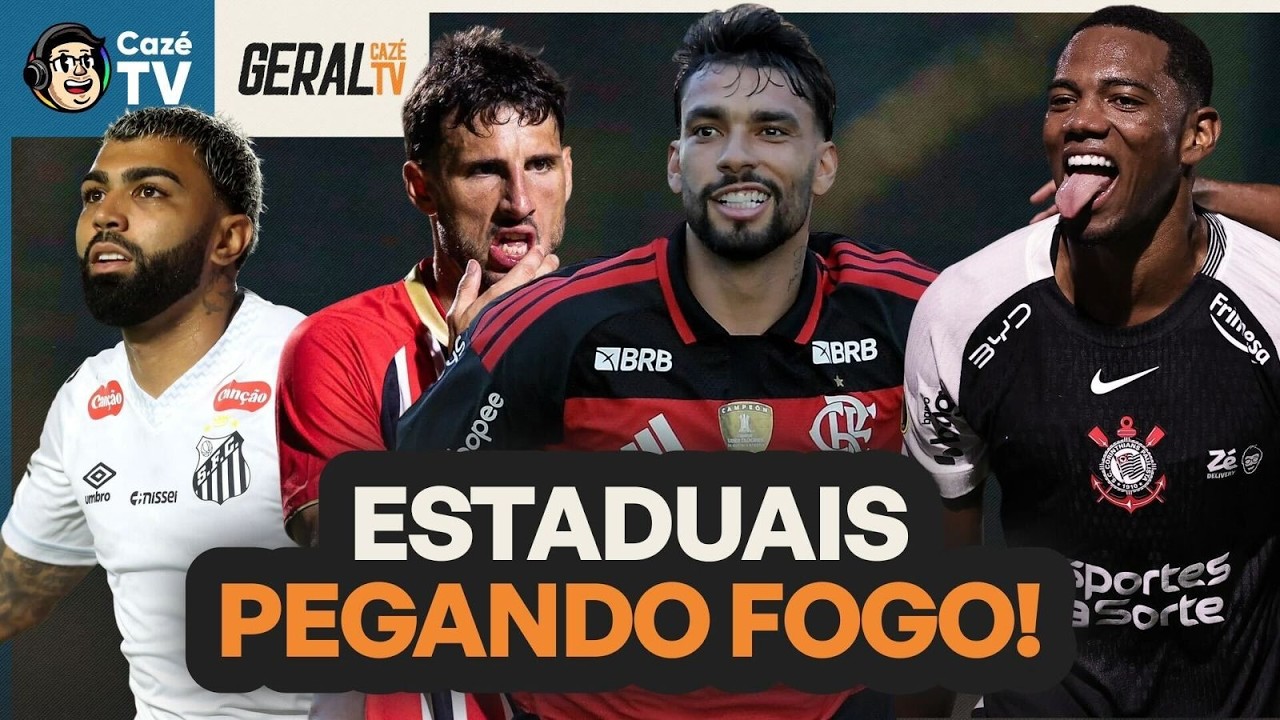 FLAMENGO ELIMINA O BOTAFOGO, QUARTAS DE FINAIS DO PAULISTÃO DEFINIDAS E MAIS | GERAL CAZÉTV