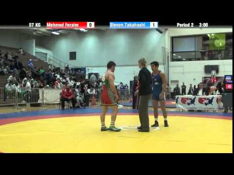 57 KG CR2 - Mehmed Feraim (Bulgaria) vs. Steven Takahashi (Canada)