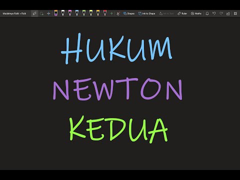 Fizik Tingkatan 4 KSSM Bab 2 Daya dan Gerakan I: Hukum Newton Kedua