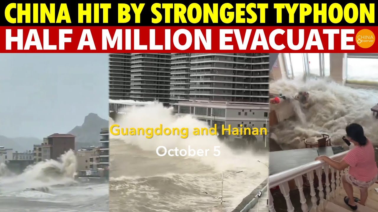 China Hit by Year’s Most Destructive Typhoon, Half a Million Evacuate, Less Than 10 Days After Last