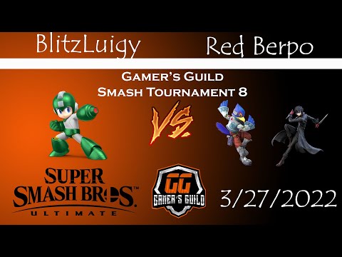 Gamer's Guild Smash Monthly 8 - WInners Finals - BlitzLuigy (Mega Man) vs Red Berpo (Falco, Joker)