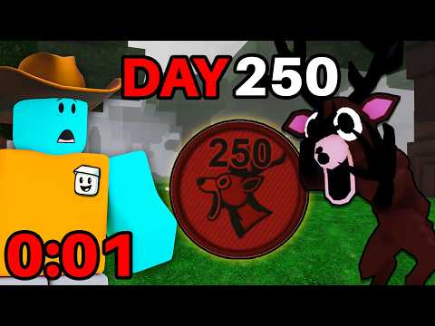 How Fast Can I SURVIVE 250 DAYS in 99 Nights in the Forest