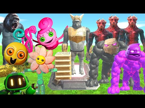 HOW MANY GHOR TO DEFEAT POPPY PLAYTIME CHARACTERS + KOZAROG + KONG + GOLEM CLASH ROYALE  - ARBS