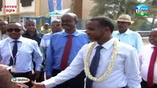 Le MCPT, M  Abdi Youssouf Sougueh, a effectué une visite d’inspection de la société Djibouti Telecom