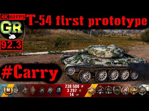 92_World of Tanks T-54 first prototype WoT Replay - 10 Kills 5.4K DMG(Patch 1.5.0)