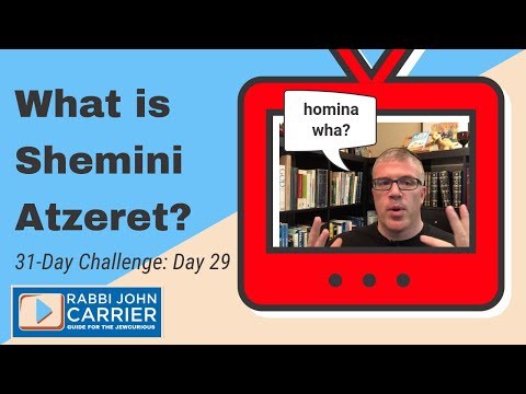 What is Shemini Atzeret? The Least-Known Biblical Holiday