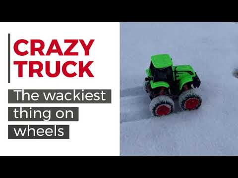 Crazy Truck! Pull-Back Dinosaur Truck - Jurassic Green