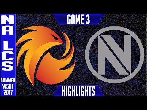 Phoenix1 vs Team Envy Highlights Game 3 | NA LCS week 5 summer 2017 | P1 vs NV G3