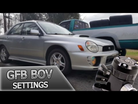GFB Bov Tuning | Adjusting settings