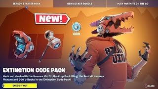 Fortnite Extinction code pack pickaxe is glitched before you buy
