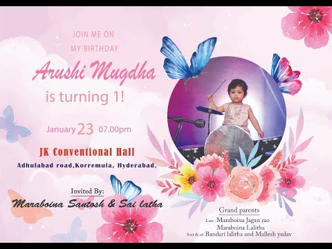 Arushi Mugdha Birthday