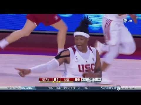 Women's Basketball: USC 55, Stanford 59 - Highlights 1/19/18