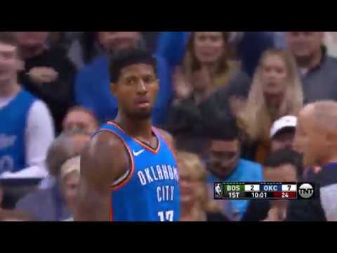 Paul George Full Highlights Thunder vs Celtics 2018 10 25   22 Pts, 8 Reb!