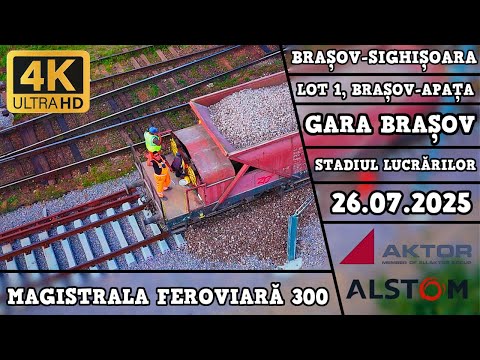 Magistrala Feroviară 300 | Gara Brașov | Brașov-Sighișoara, lot 1 | 20.08.2025 | Aktor-Alstom