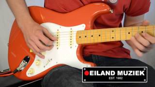 Video thumbnail for Fender Classic '50s Strat Fiesta Red by Eiland Muziek